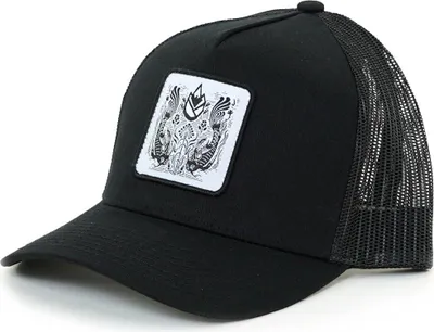 Produktbild von Koisunnyph Trucker Cap Koi-Design Schwarz Onesize 58 cm Snapback mit 3D-Silikonlogo