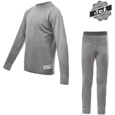 Produktbild von Sensor Merino Active Set – Kinder T-Shirt und Unterhose grau größe 130 22200017-04