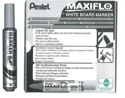 Obrázok produktu pre Popisovač na bílé tabule Pentel Maxiflo MWL5M, 6 mm, černý