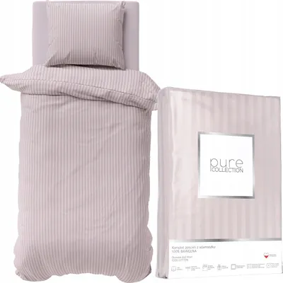 Produktbild von Deco4Home Satin-Bettwäsche | 140x200 cm | Baumwolle | Rosu