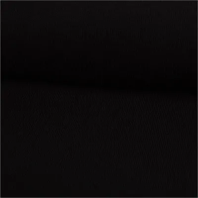 Produktbild von Strickstoff Meterware aus 100% Baumwolle in Schwarz 135cm