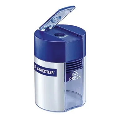 Produktbild von STAEDTLER Spitzdose - Blau/Silber - Metall