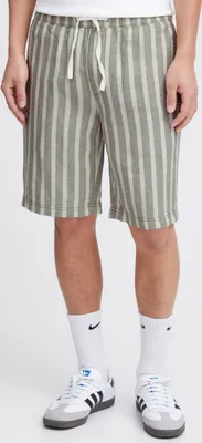 Produktbild von 11 Project SDHPROeshi Herren Leinenshorts kurze Leinenhose Shorts mit Kordel Eingrifftaschen Kontraststreifen Leinenmix Regular fit
