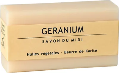 Produktbild von Seife mit Karitbutter - Geranium 100g