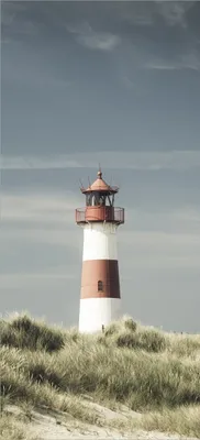 Produktbild von Türtapete Türposter Leuchtturm auf der Düne am Strand - Größe: 93 x 205 cm