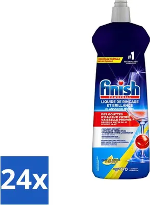 Produktbild von Finish - Geschirrspülmittel - Klarspüler Zitrone - Glanz & Trocknungsergebnis - 170 Spülungen - Vorteilspack - 24 Stücke