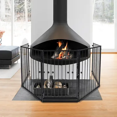 Obrázek produktu pro Yakimz Krbová bezpečnostní brána Dětská bezpečnostní brána Ochranný kryt kamen Předmontováno cca 300 cm x 76 cm