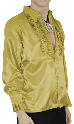 Produktbild von Rüschenhemd gold S - XXL, Größe:L