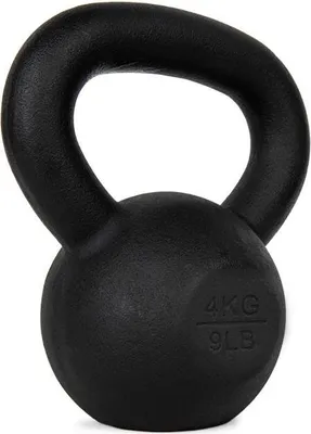 Produktbild von VirtuFit Kettlebell Pro 4 kg aus Gusseisen mit ergonomischem Griff