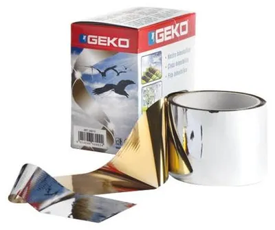 Produktbild von Geko Vogelschreck 7 cm x 100 m Vogelschreck Reflektierendes Laminiertes Klebeband