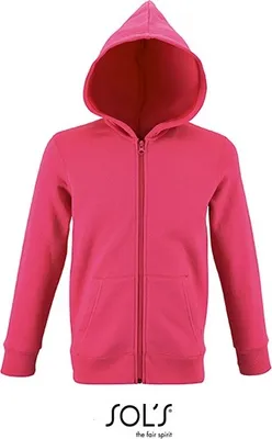 Produktbild von SOLS Kinder Kids' Zip Hoodie Stone Sweatjacke 02092 flash pink 6 Jahre (106/116)