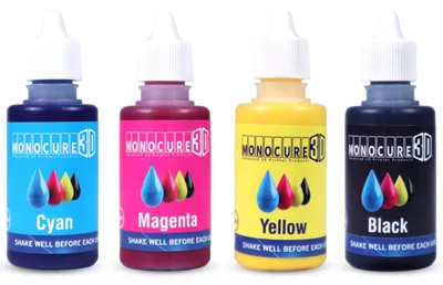 CMYK Pigmentset für 3D-Druckharz, 4 x 30 ml