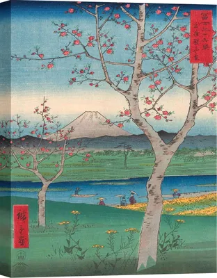 Zdjęcie produktu dla Japoński obraz na płótnie - Ando Hiroshige - Koshigaya w prowincji Musashi - 80 x 60 cm