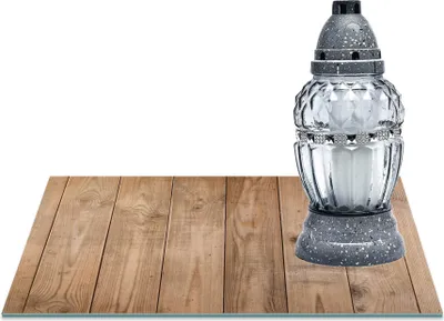 Zdjęcie produktu dla SZKLANA PODSTAWKA POD ZNICZE 40x30cm Panele 103b