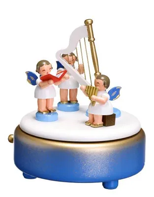 Produktbild von Spieldose Engel mit Instrumente bunt BxHxT 13x15x13 cm NEU