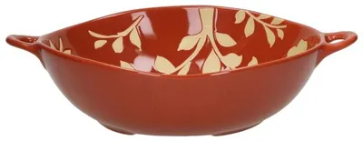 Produktbild von Pomax Romance Schale aus Porzellan, Paprikarot, L 31 x B 24,5 x H 7,5 cm