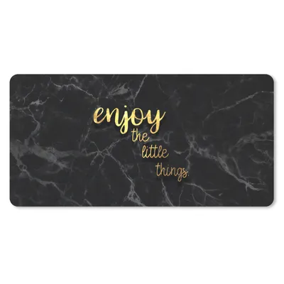 Produktbild von MuchoWow® Mauspad Mousepad Zitate - Sprichwörter - Gold - Marmor 60x30 cm - Mousepads - Maus Mat - Pad - Mausunterlage - Nachhaltig