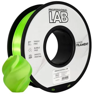 Produktbild von Seidenfilament PLA Grün Prof. Lab 1,75 mm 1000 g