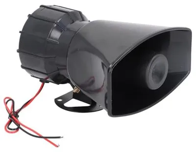 Obrázok produktu pre 130 dB siréna, reproduktor, 60 W alarmový klaksón pre vnútorné a vonkajšie použitie - DC 12V