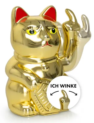 Produktbild von Wackelfigur 15 cm, Gold, Kunststoff, für Büro