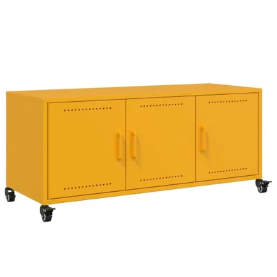 Produktbild von vidaXL TV-Schrank Senfgelb 100,5x39x43,5 cm Stahl