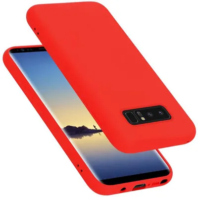 Produktbild von Cadorabo Schutzhülle für Samsung Galaxy NOTE 8 Hülle in Rot Handyhülle Case Cover TPU Etui