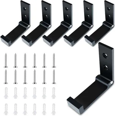 Imagen del producto de Soporte de pared plegable de 6 compartimentos, color , soporte de pared que ahorra espacio