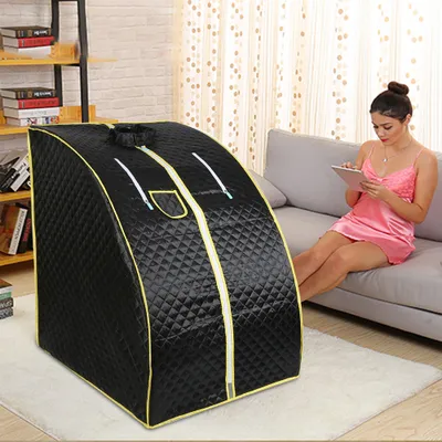 Produktbild von Mobile Dampfsauna Heimsauna Wärmekabine Sitzsauna Saunakabine 99x88x76 cm |Schwarz