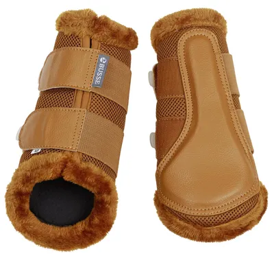 Produktbild von BUSSE Gamaschen Breezy-Plush Beinschutz für Vorder- und Hinterbeine Cognac M