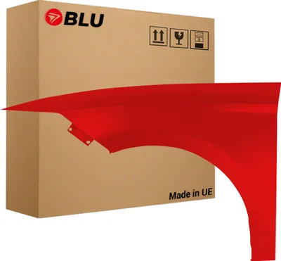 Image de BLU Aile Compatible avec Seat Leon III 3 5F LS3H Gauche Rot Emocion | 2012-2020 | Avant | Peint| Prêt à Monter | Acier
