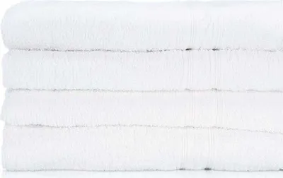 Produktbild von Badetücher, 5 Stück, Weiß, 50x100cm, Treb AD