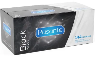 Image de Pasante - Préservatifs En Velours Noir Boîte 144 Unités