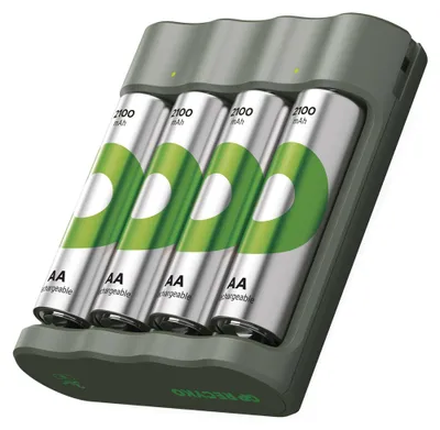 Nabíječka baterií GP Eco E441 + 4× AA ReCyko 2100
