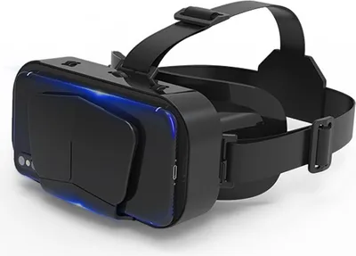Produktbild von AIORBER 3D VR Brille Headset für Smartphone 1050 Zoll Sichtfeld verstellbarer Fokus IPD ergonomisch Schwarz
