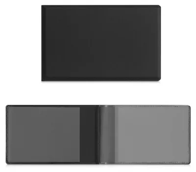 Produktbild von kwmobile 3in1 Kartenetui aus Kunstleder - 10 x 6,5cm - Mini Kreditkarten Wallet - Etui für Karten im Scheckkartenformat - Schwarz