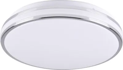 Obrázok produktu pre Kruhový LED stropný svietidlo ORBIT, chrómovo-biele, 15 W, neutrálna biela, 1600 lm, plast, rozmery: 7 x 28 x 28 cm, IP20, Polux