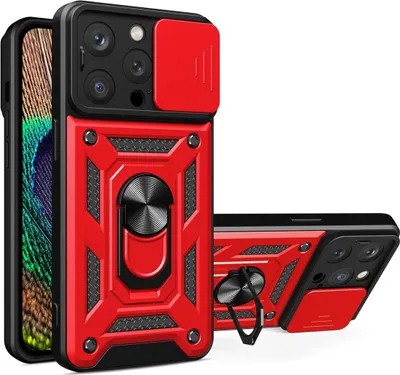 Produktbild von König Design Hülle kompatibel mit Apple iPhone 15 Pro Max Kunststoff Soft Handyhülle - Handy Case Rot