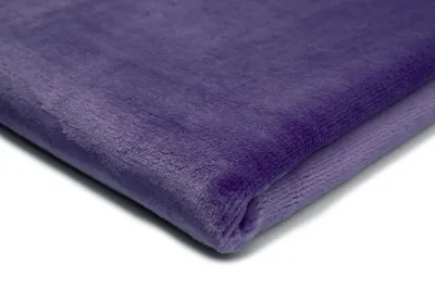 Zdjęcie produktu dla Plusz Minkee Gładki Dwustronny imitacja skóry  Fioletowy 50 x 160 cm