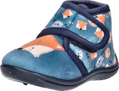 Produktbild von Home Comfort Kinder-Hausschuh Blau-Mehrfarbig, Farbe:blau, EU Größe:24