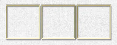 Produktbild von Noris Spiele Malen nach Zahlen - Alurahmen Tripty. Gold 120 x 40 cm; 605150706