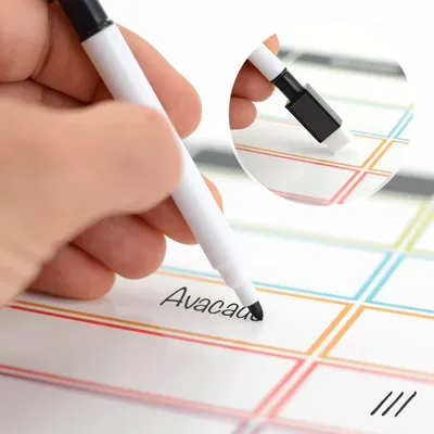 Produktbild von Magnetisch Weißes Whiteboard A3 Ernährungsplaner