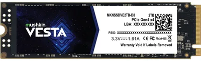 Zdjęcie produktu dla Mushkin VESTA - SSD - 2TB - wewnętrzny - M.2 2280 - PCIe 4.0 x4 (NVMe)