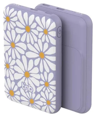 Produktbild von T'nB PBUMAG5FLO, 5000 mAh, Lithium Polymer (LiPo), Kabelloses Aufladen, 20 W, Lavendel