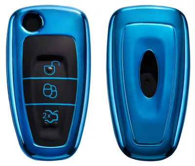 Produktbild von kwmobile Schlüsselhülle für Ford 3-Tasten Klapp Autoschlüssel Hülle - Autoschlüssel Schlüssel Hülle aus TPU Silikon - Schlüsselschutz Gehäuse in