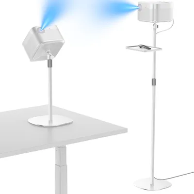 Beamerständer, Projektorständer, Bodenmontage, Weiß