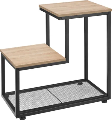 Image de Table d’appoint HALIFAX 60,5x35,5x60,5cm - Bois clair industriel, Chêne Sonoma