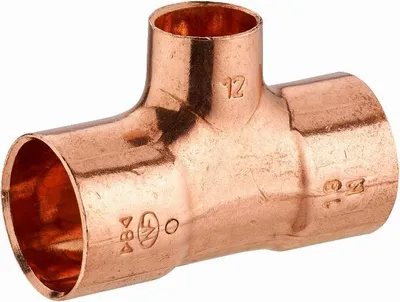 Produktbild von Kupfer T-Stück zum Löten mit reduziertem Innengewinde NOYON & THIEBAULT - Øs 18-14-18 mm - 974-181418L1