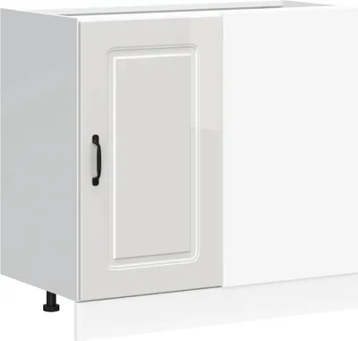 Produktbild von Küchenunterschrank „Kalmar“ Hochglanz-Weiß Holzwerkstoff