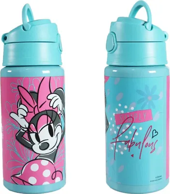 Produktbild von Disney Minnie Maus Kinder Aluminium Wasserflasche Trinkflasche Flasche 500 ml