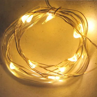 Produktbild von LED Lichterkette MICRO 4er Set à 10 Leuchten warmweiß Weichtnachtsbeleuchtung Batteriebetrieb für Innen inkl. Batterien